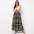 Flare Fit Mid Rise Printed Skirt