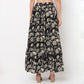 Flare Fit Mid Rise Printed Skirt