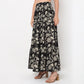 Flare Fit Mid Rise Printed Skirt