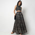 Buy Women Flare Fit Foil Print Full Length Mid Rise Skirt  - Style Union