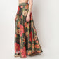 Printed Flared Skirt