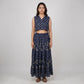 Cotton Printed Flared Skirt