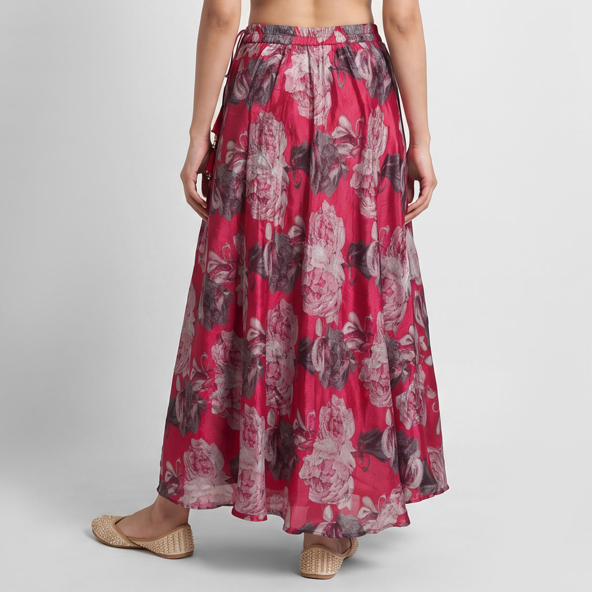 Printed Flared Skirt