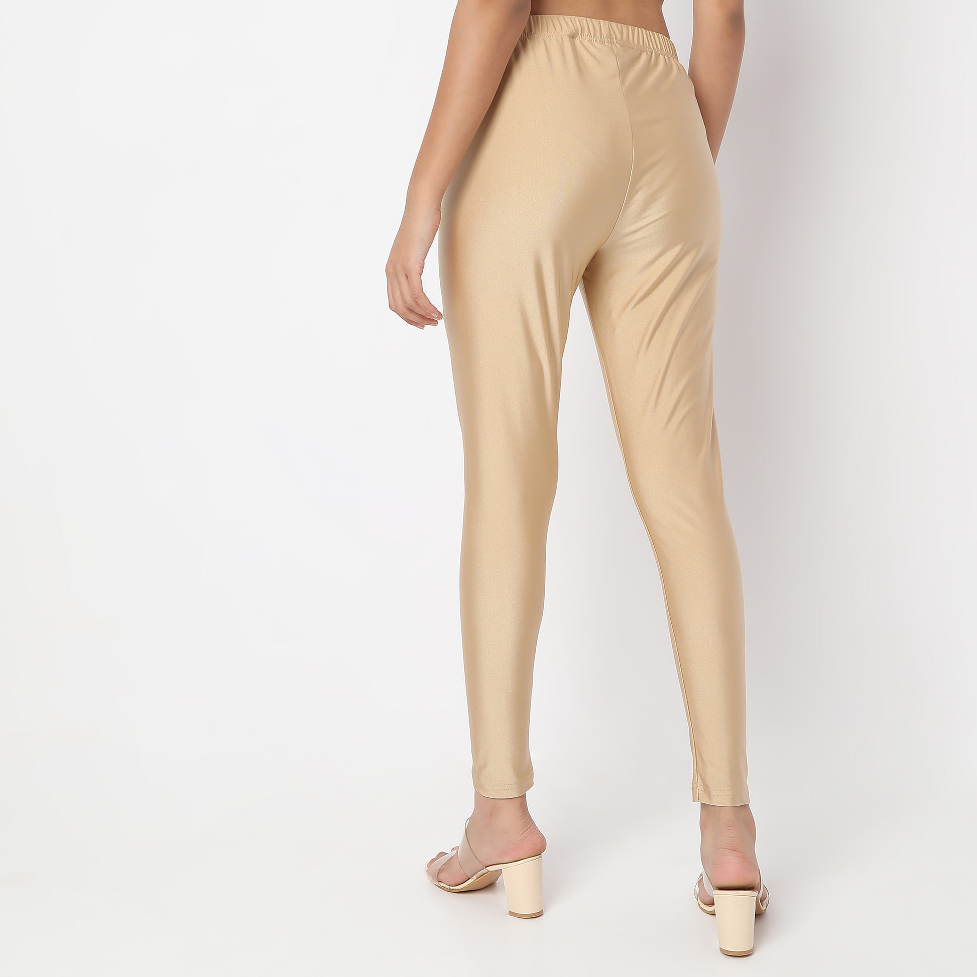 Buy Women Slim Fit Solid Ankle Length High Rise Leggings  - Style Union