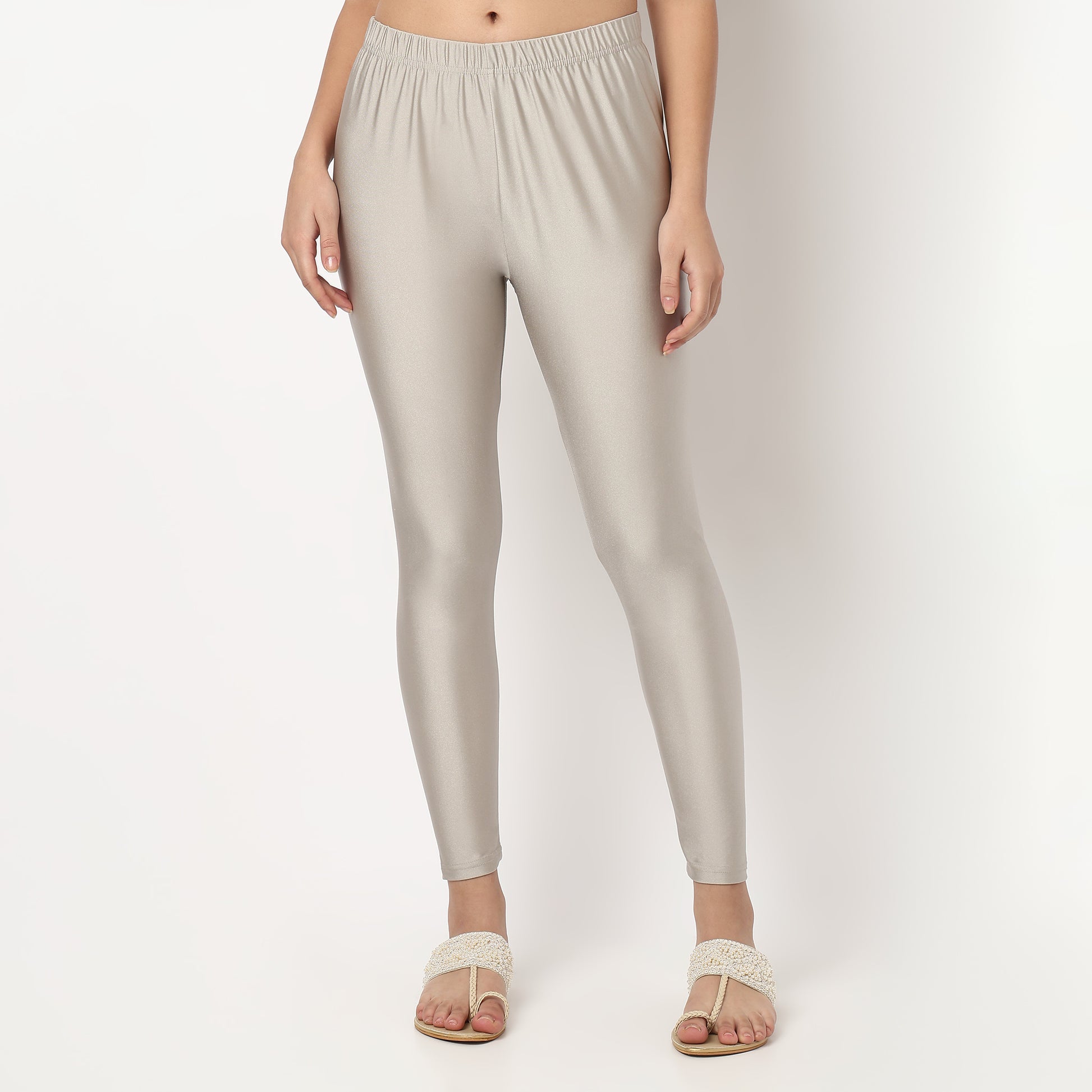 Buy Women Slim Fit Solid Ankle Length High Rise Leggings  - Style Union