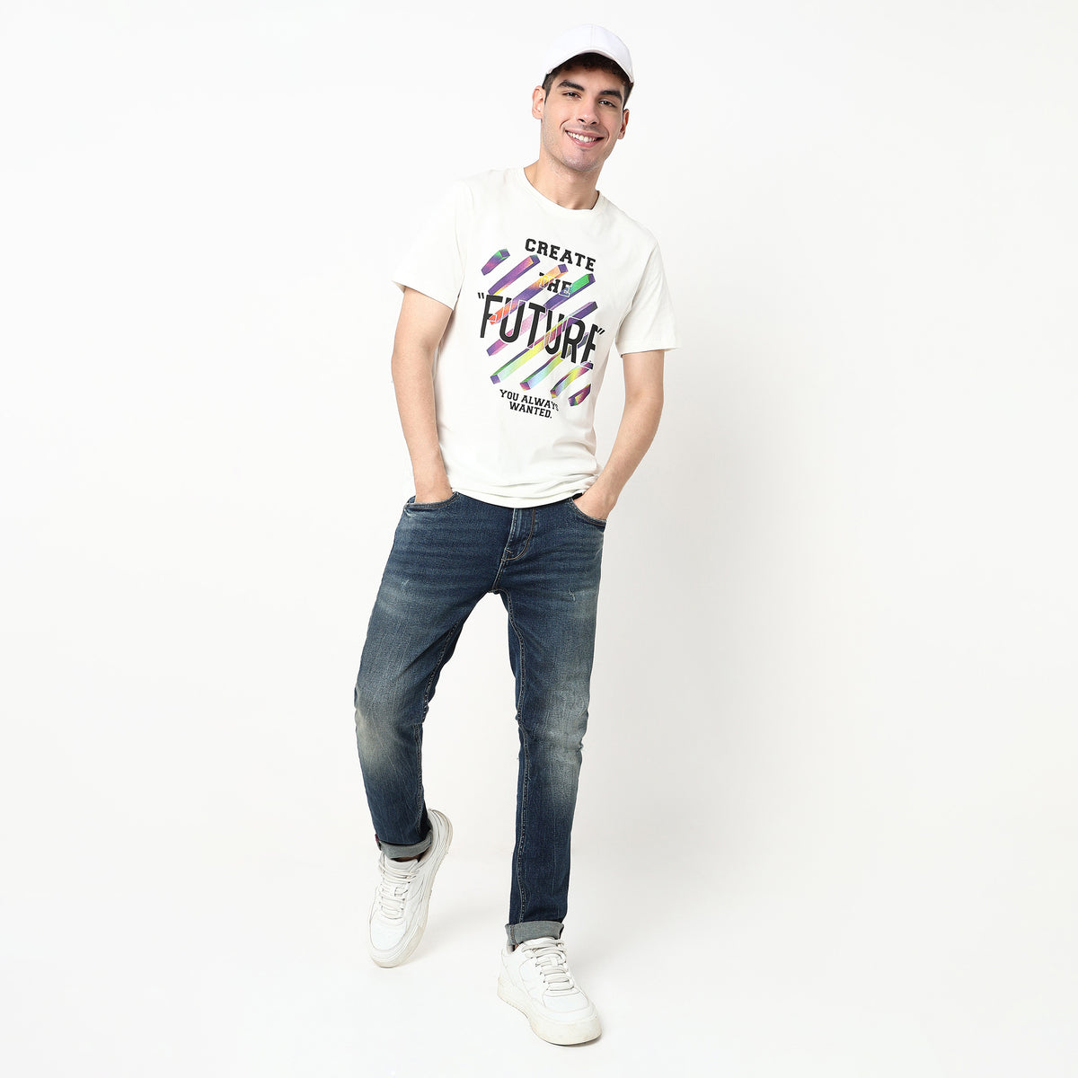 Graphic Cotton Fabric T-Shirt