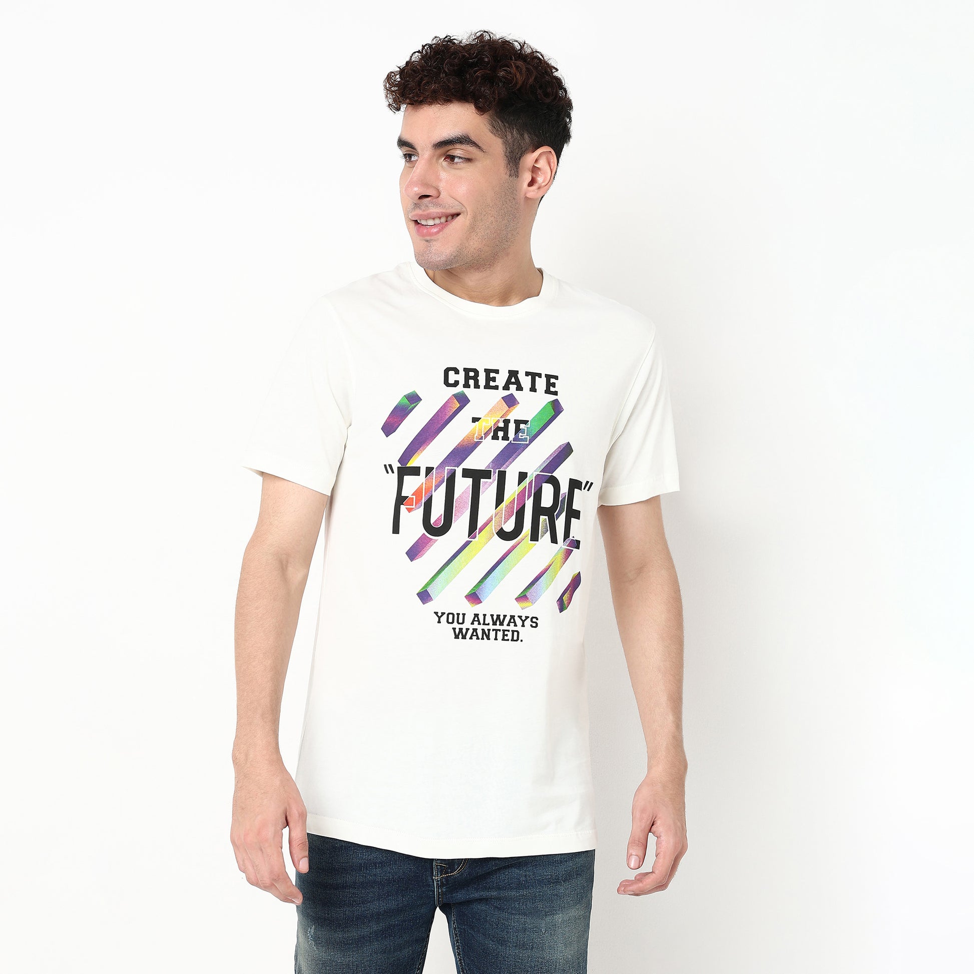 Graphic Cotton Fabric T-Shirt