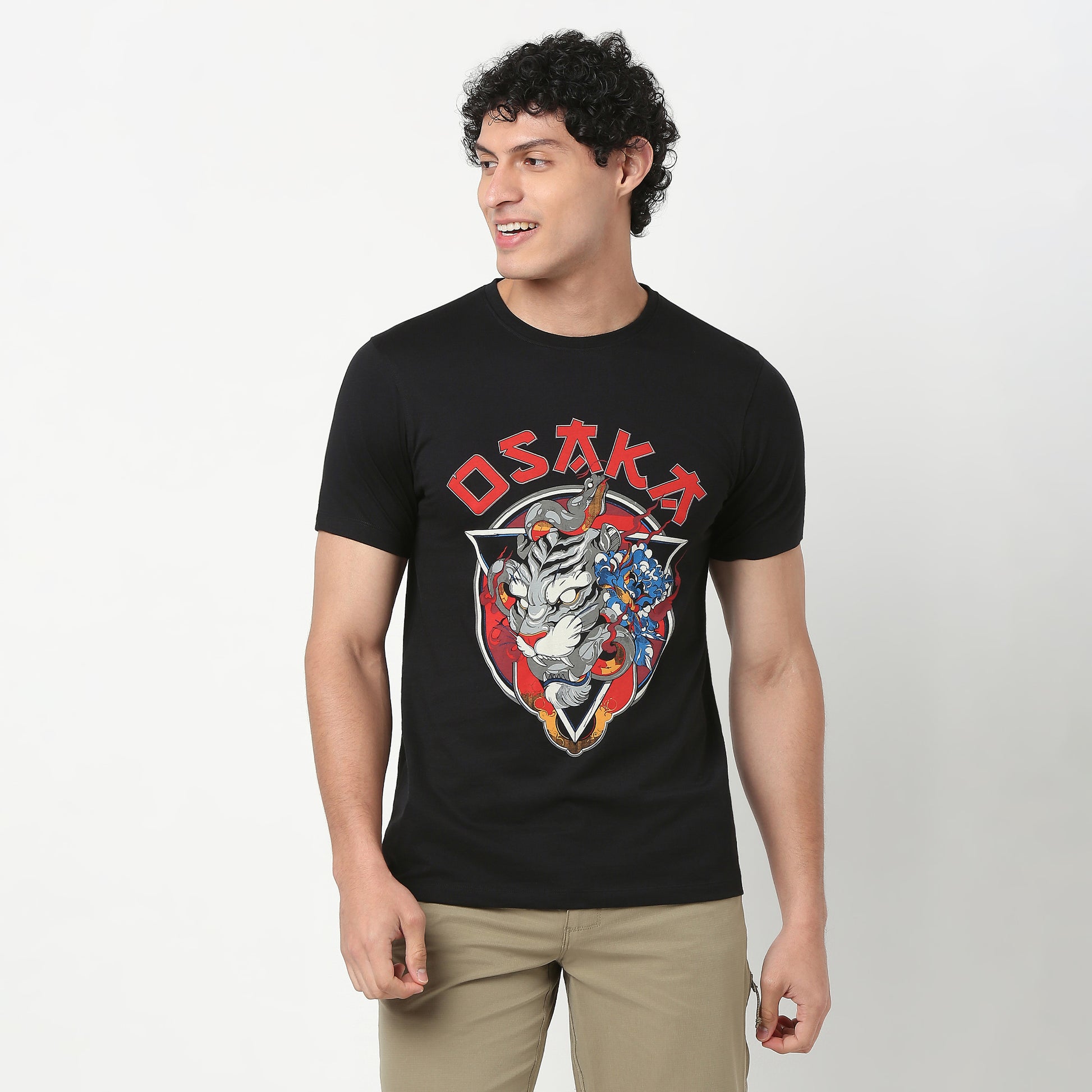 Crew Neck Graphic T-Shirt