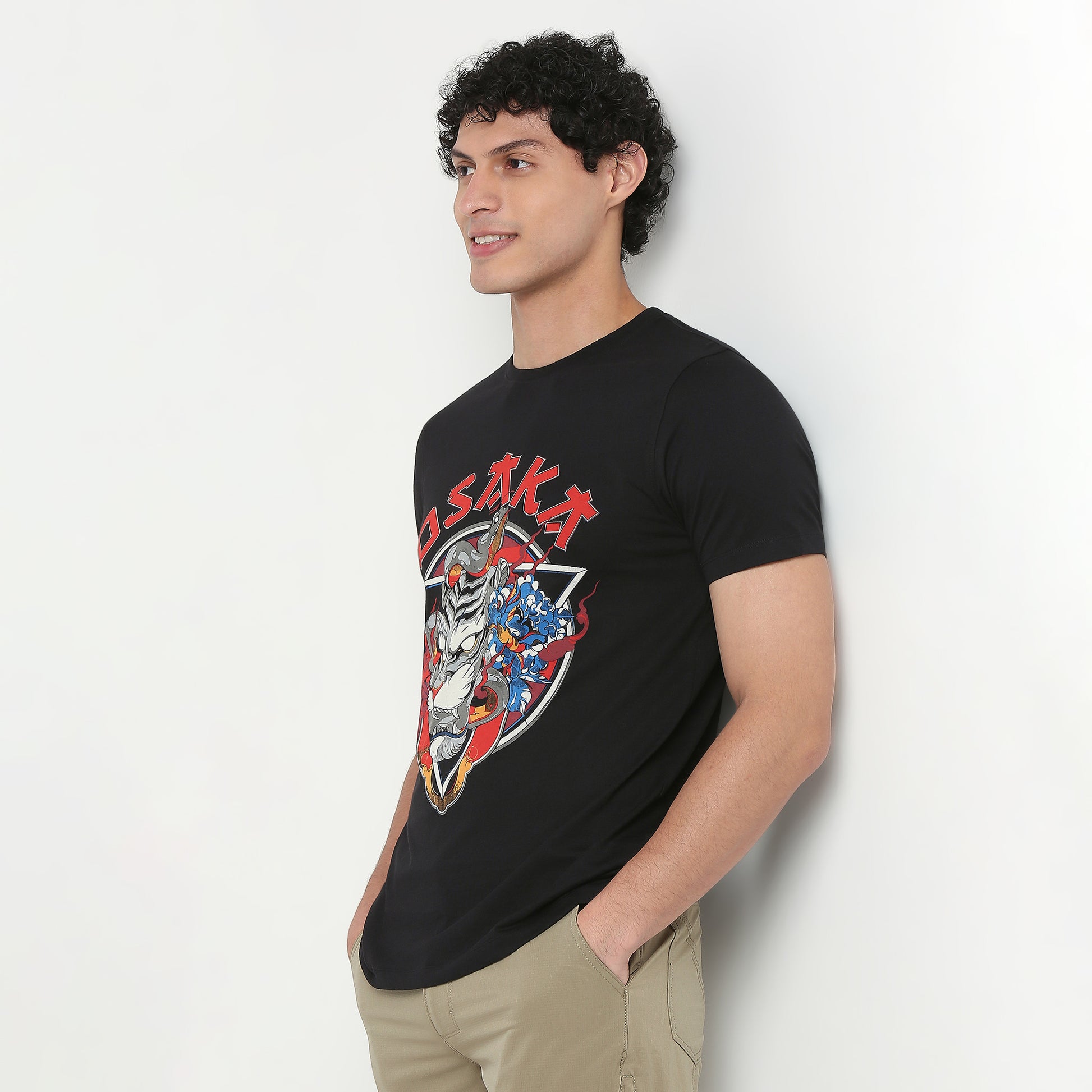 Crew Neck Graphic T-Shirt