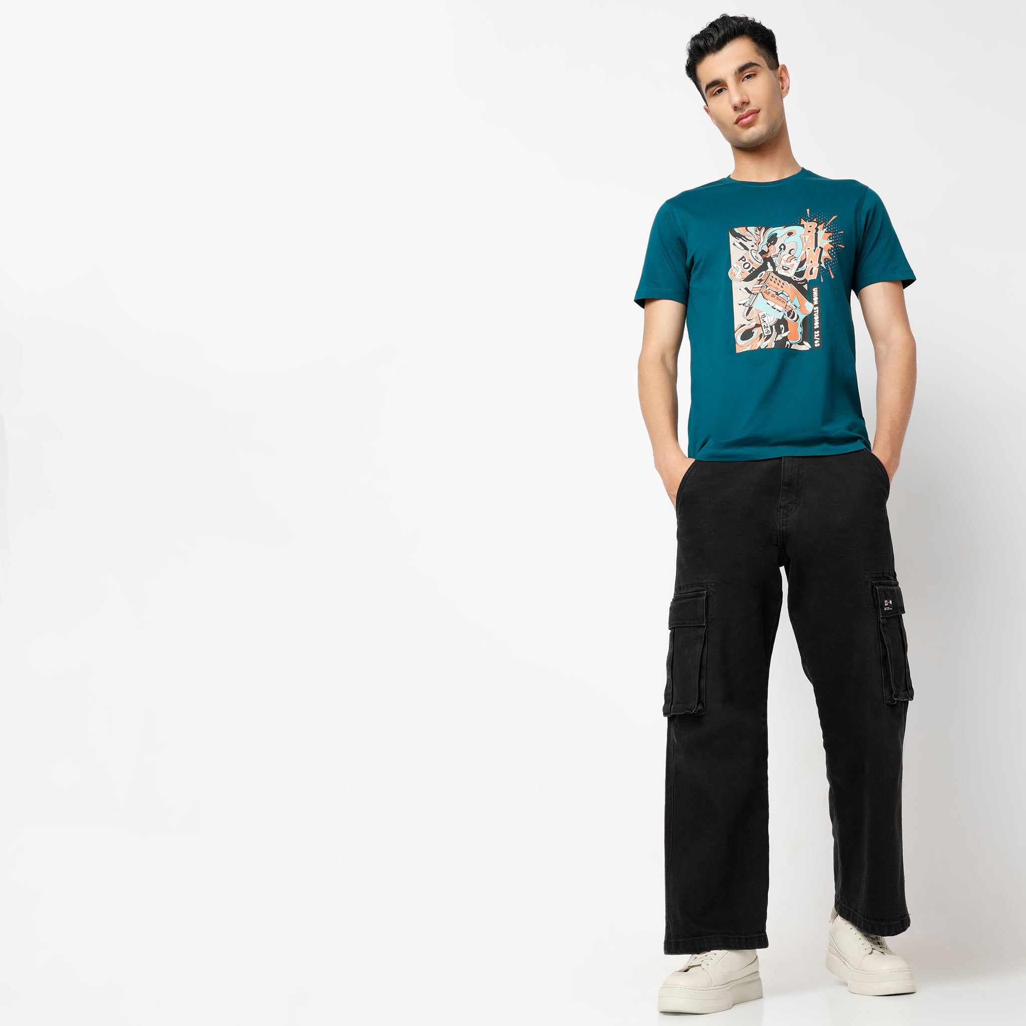 Regular Fit Graphic Regular Length T-Shirt