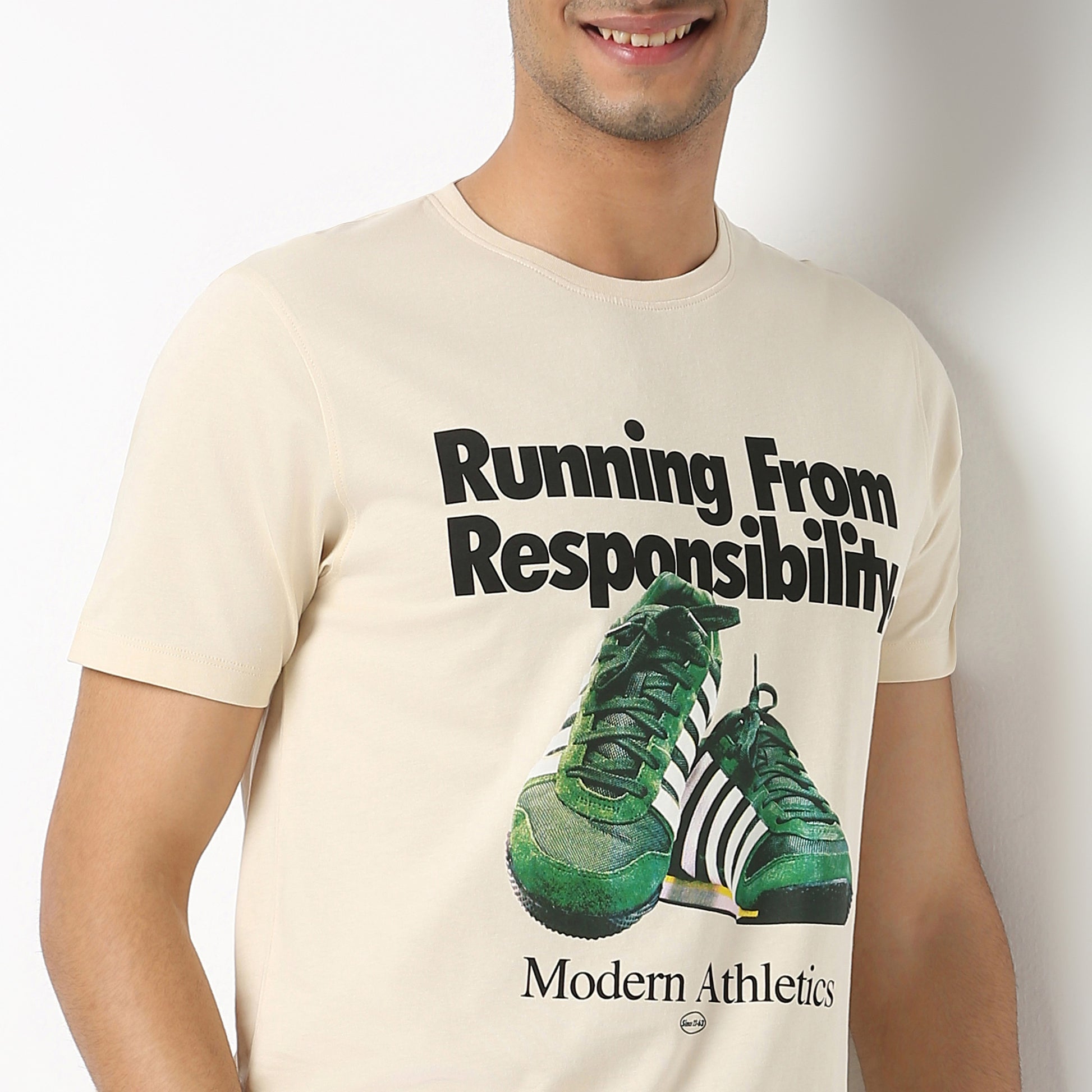 Regular Fit Graphic Crew Neck T-Shirt