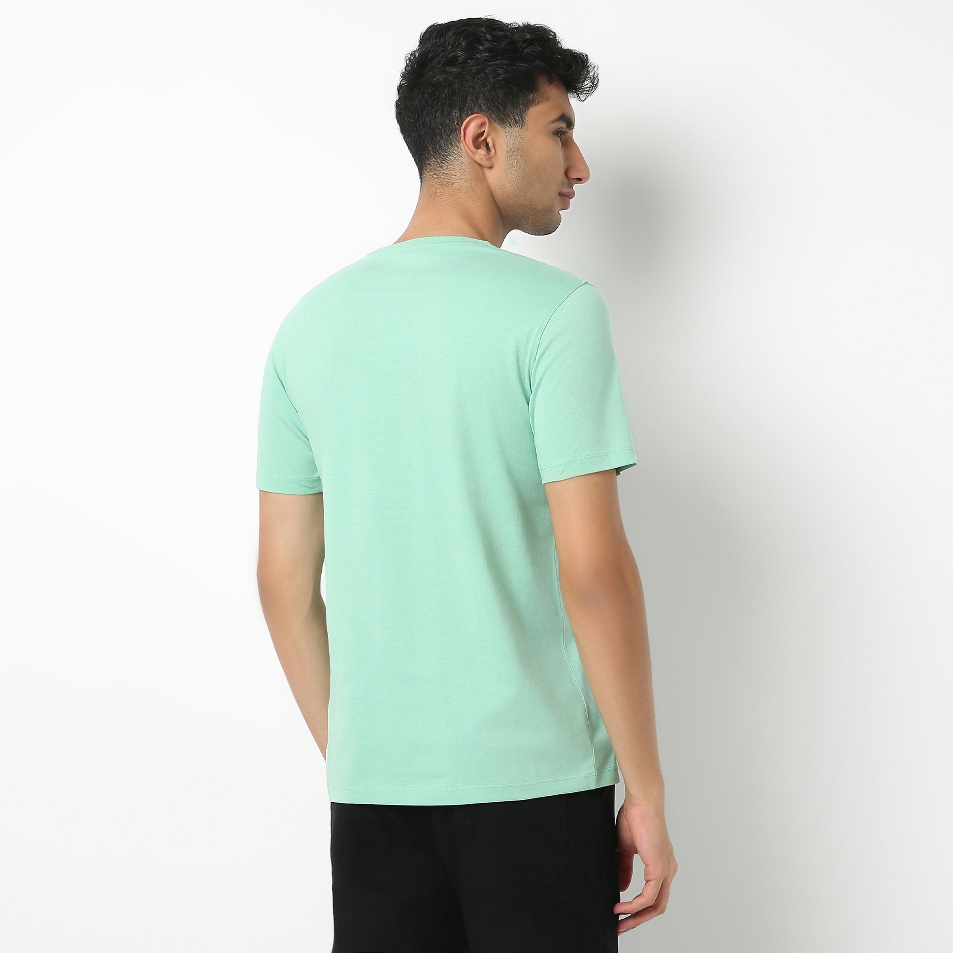 Regular Fit Graphic Crew Neck T-Shirt