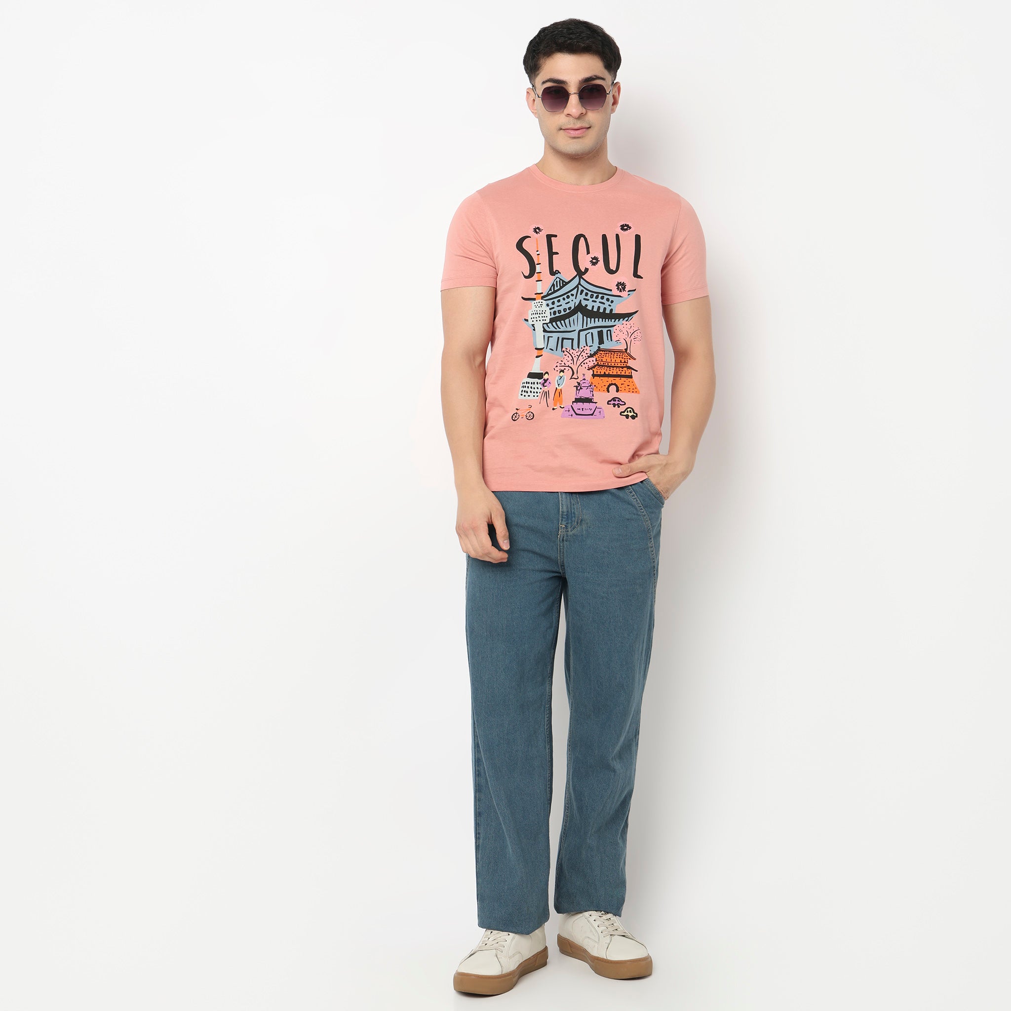 Cotton Crew Neck Graphitee