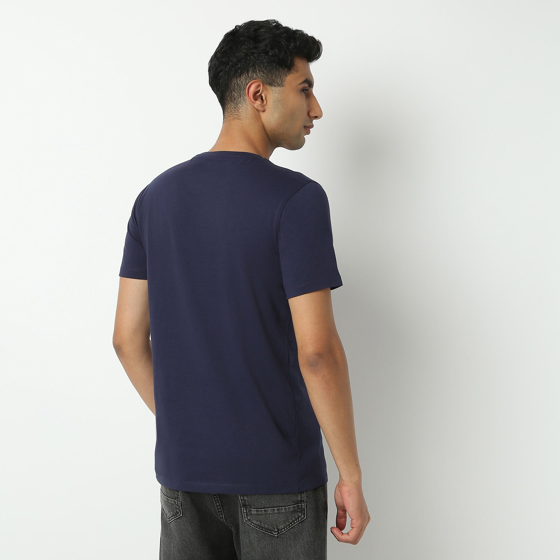 Regular Fit Graphic Crew Neck T-Shirt