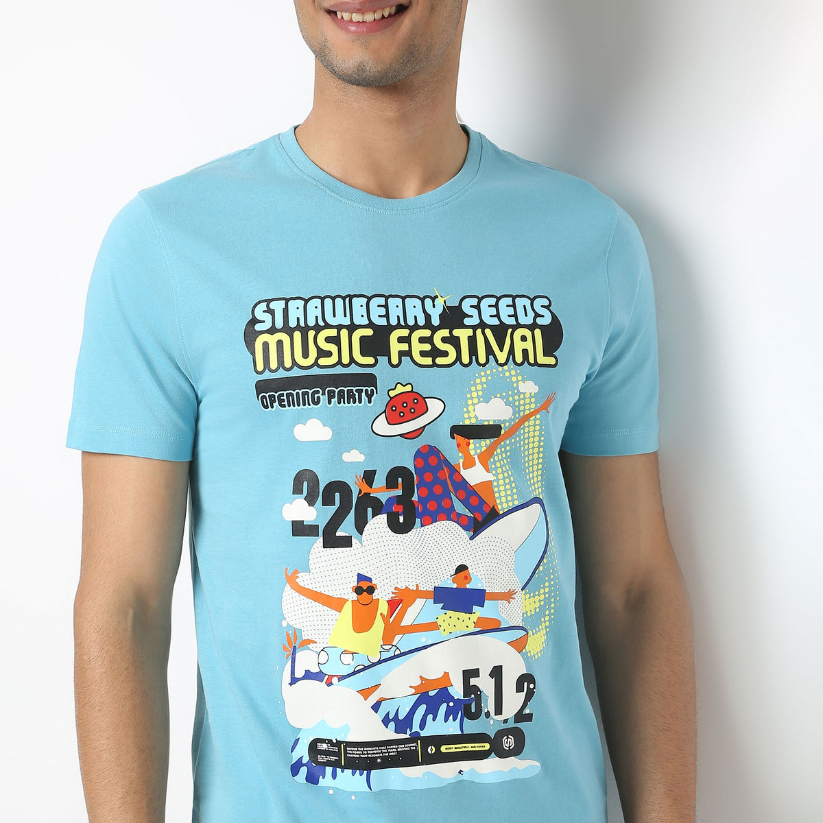 Regular Fit Graphic Crew Neck T-Shirt