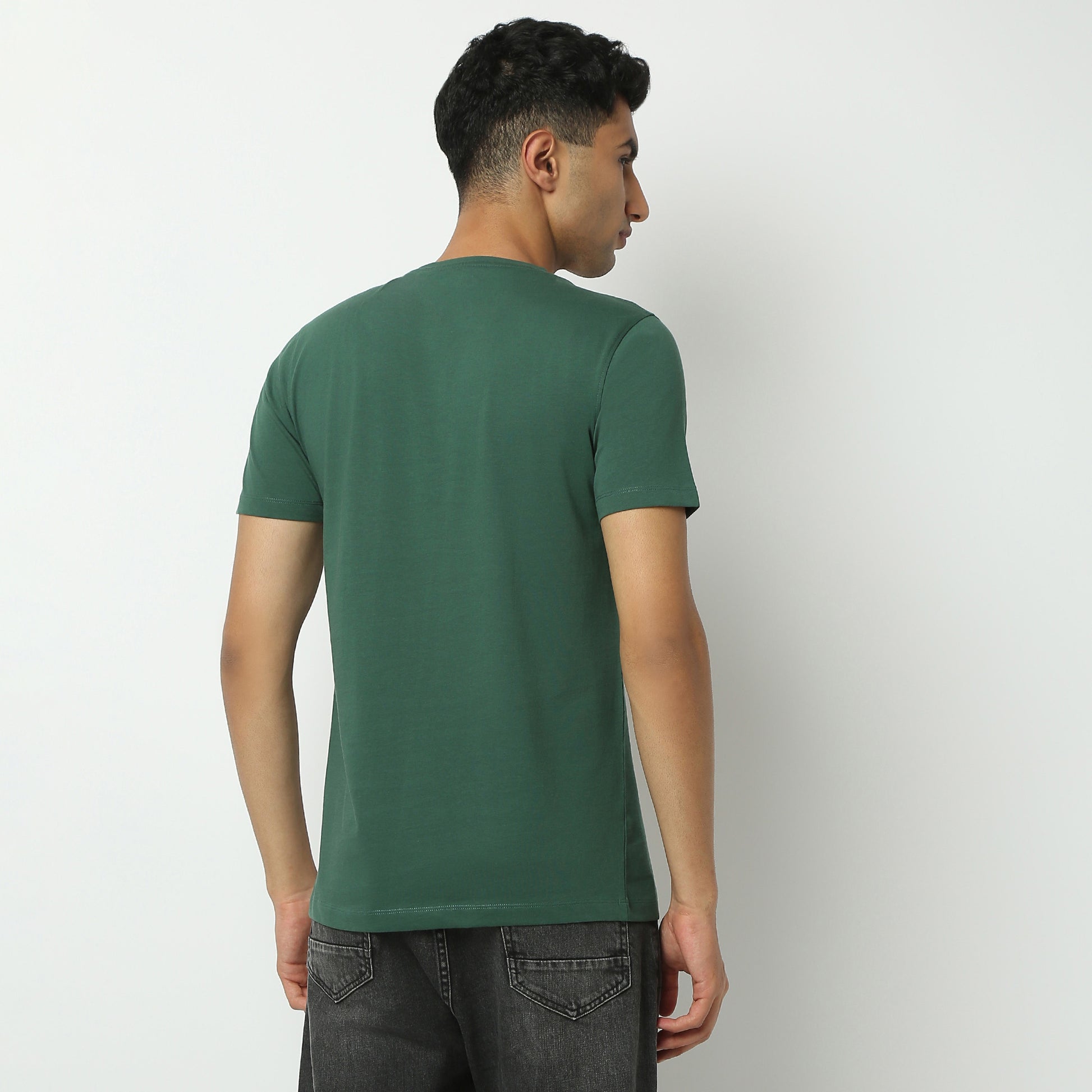 Regular Fit Graphic Crew Neck T-Shirt