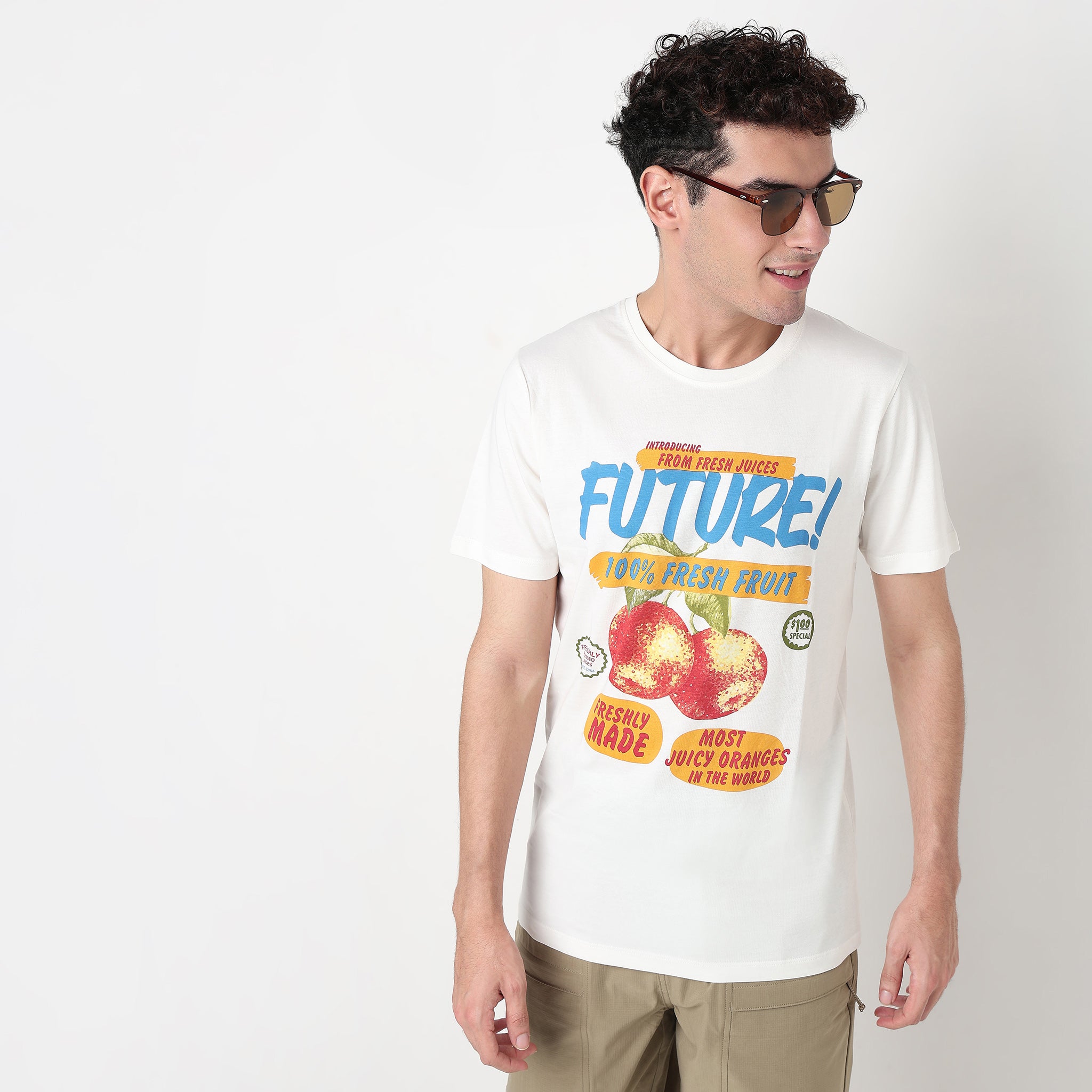 Buy Men Regular Fit Graphic Half Sleeve T-Shirt  - Style Union