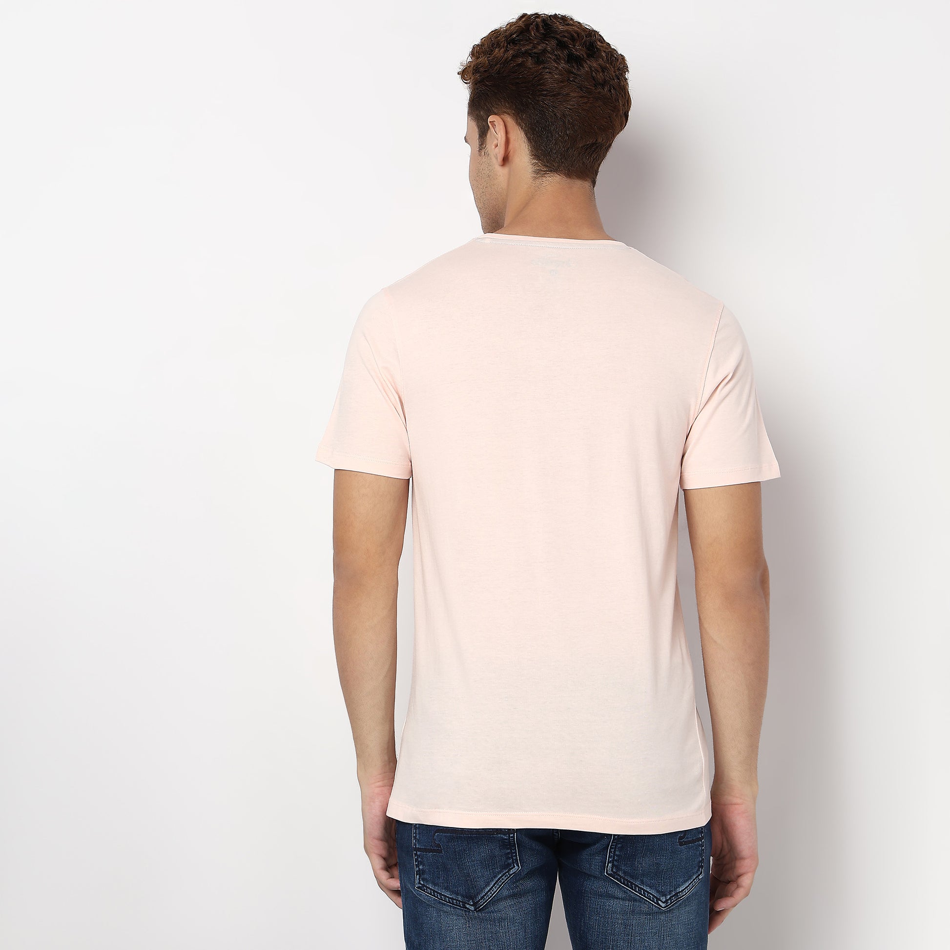 Knitted Graphic Crew Neck T-Shirt