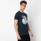 Knitted Graphic Crew Neck T-Shirt