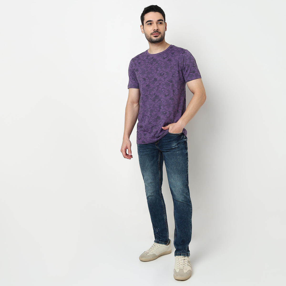 Crew Neck Cotton Graphitee