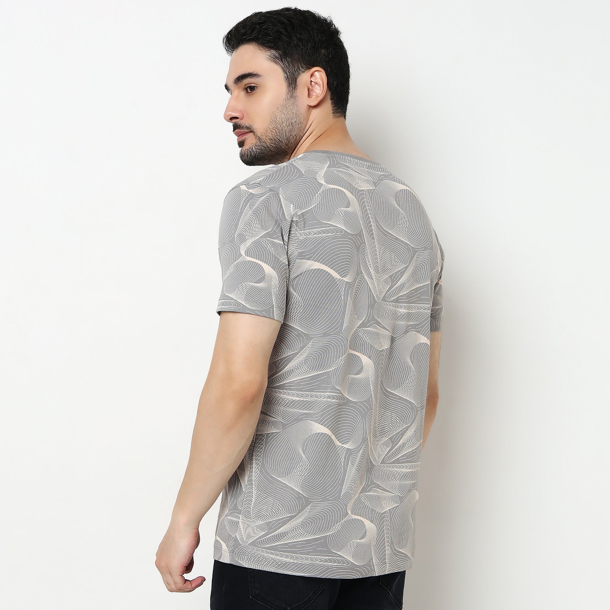 Crew Neck Cotton Graphitee