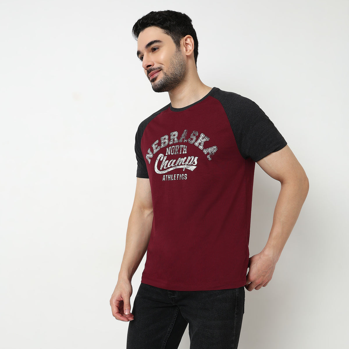 Crew Neck Cotton Graphitee