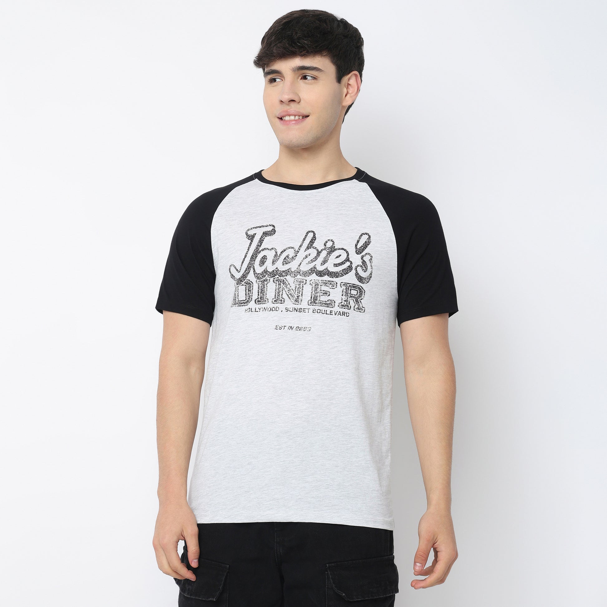 Crew Neck Cotton Graphitee