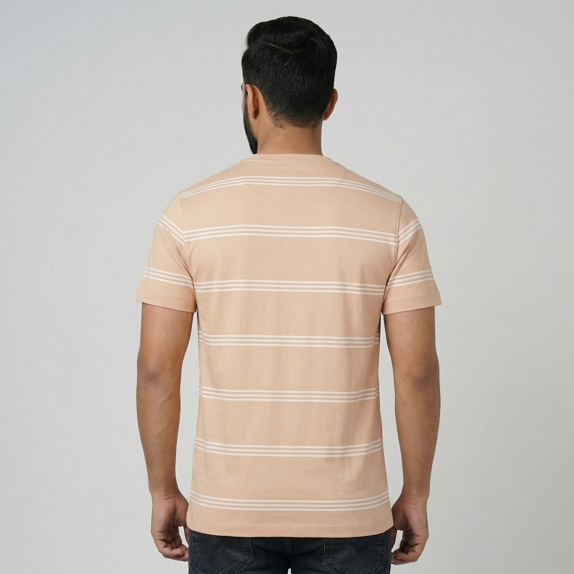 Striped Crew Neck Graphitee