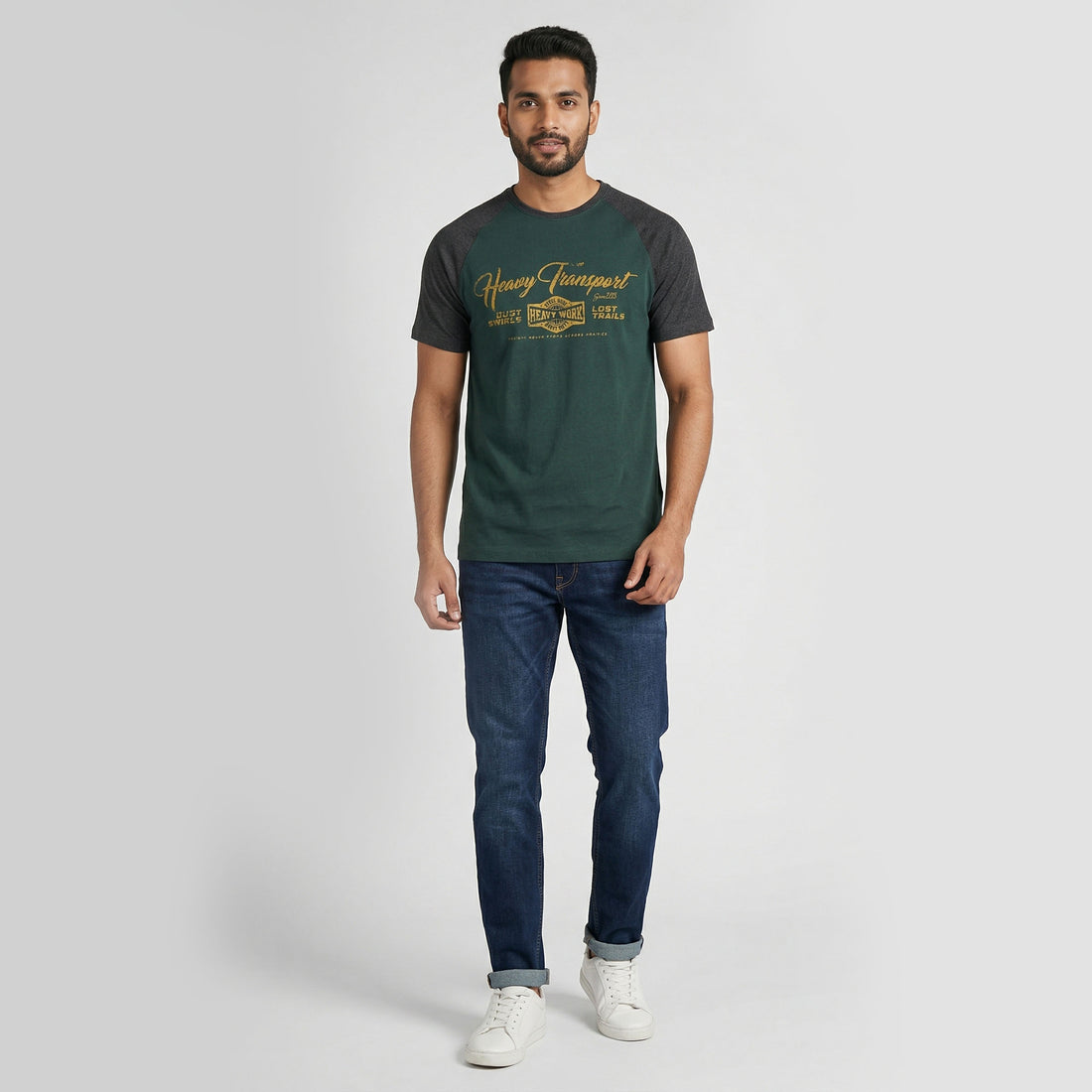 Cotton Crew Neck Graphitee