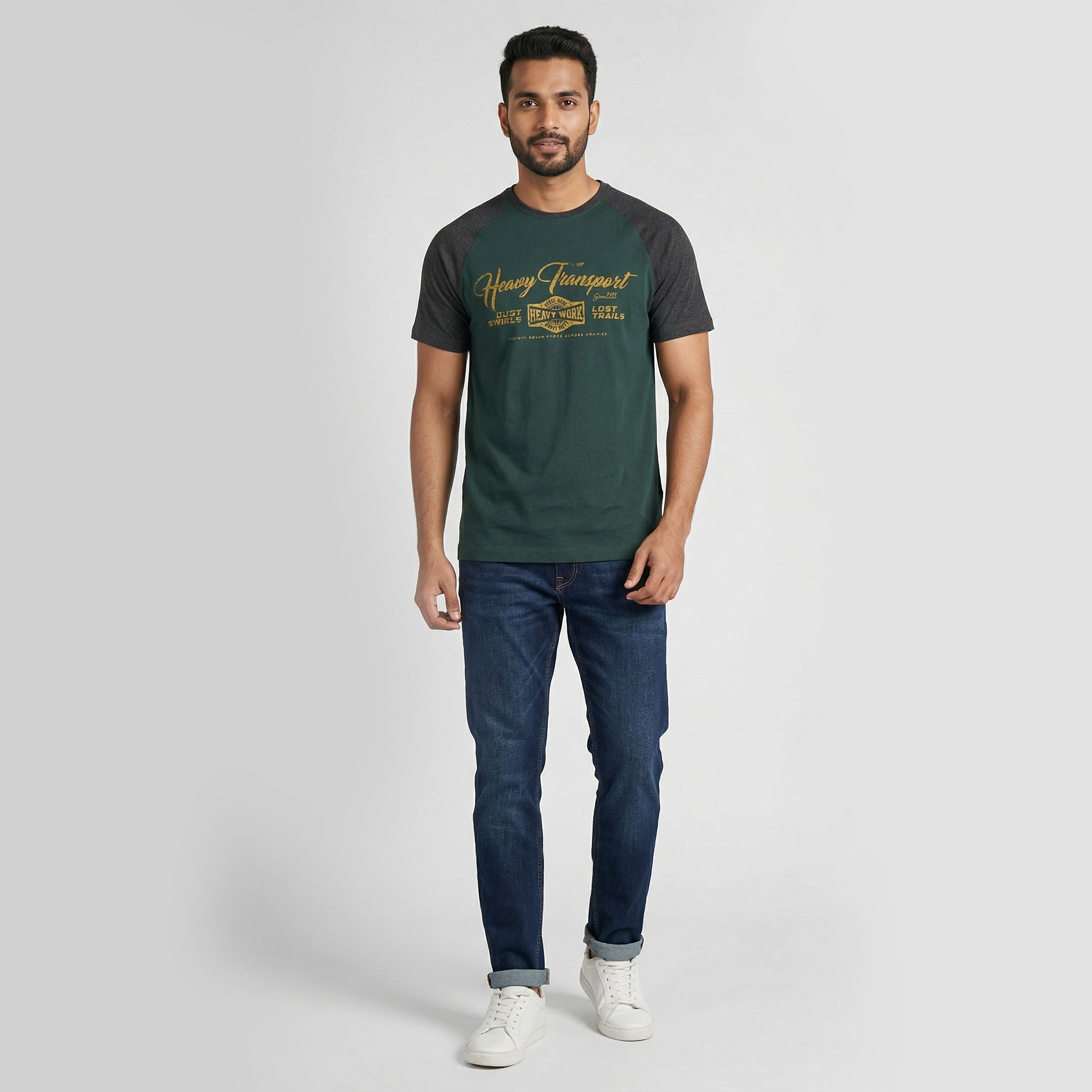 Cotton Crew Neck Graphitee