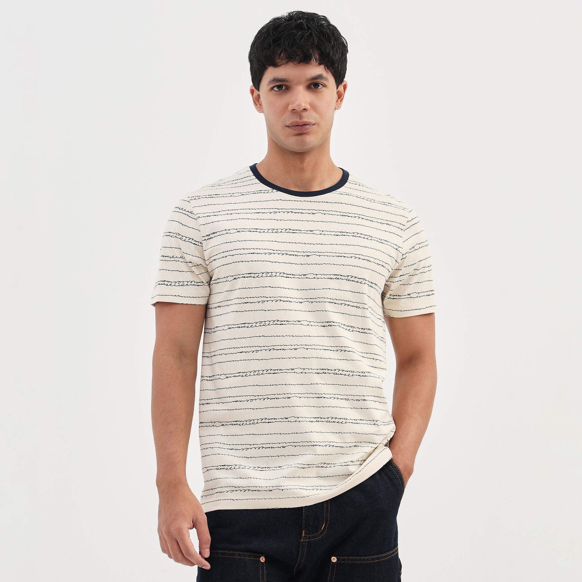 Cotton Crew Neck Graphitee