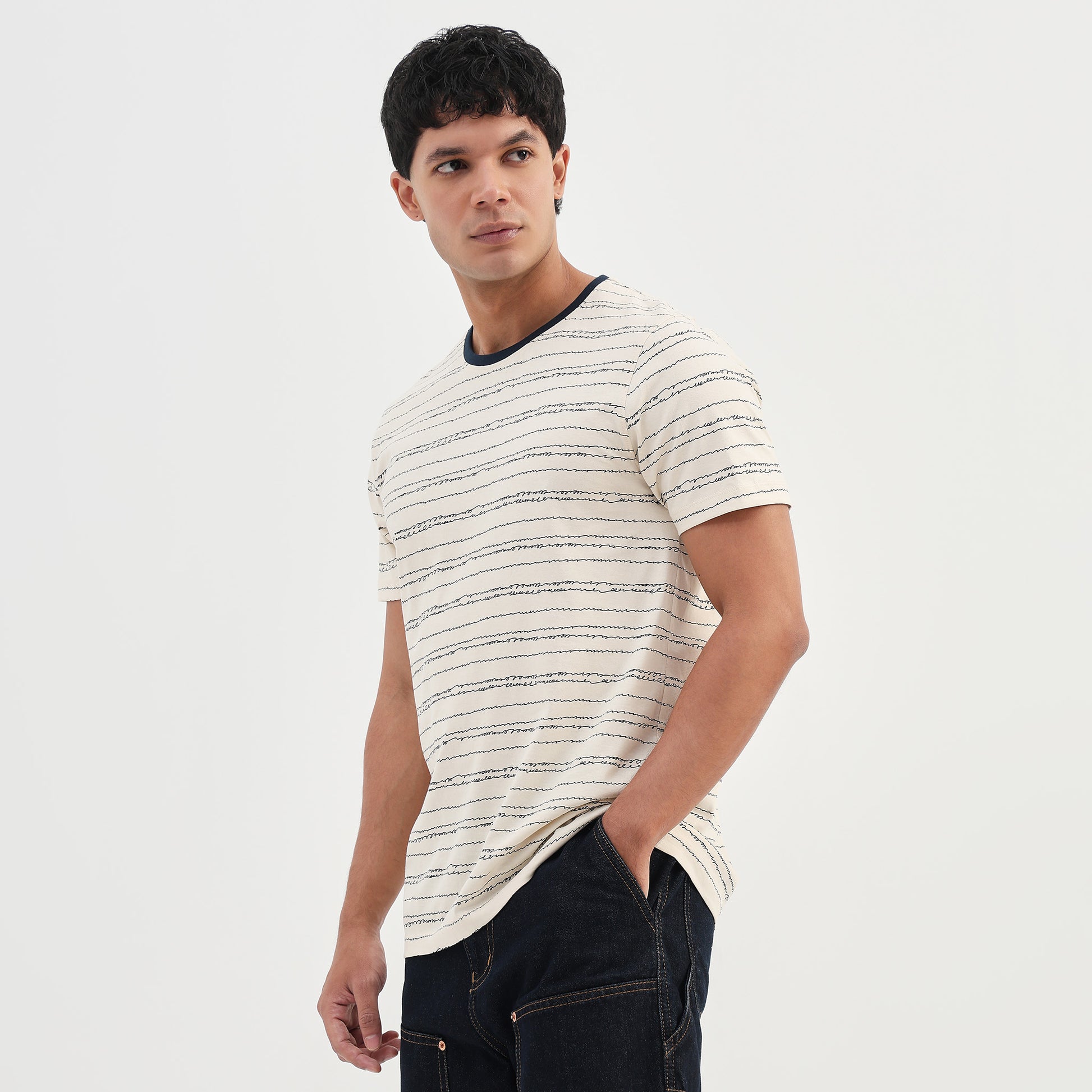 Cotton Crew Neck Graphitee