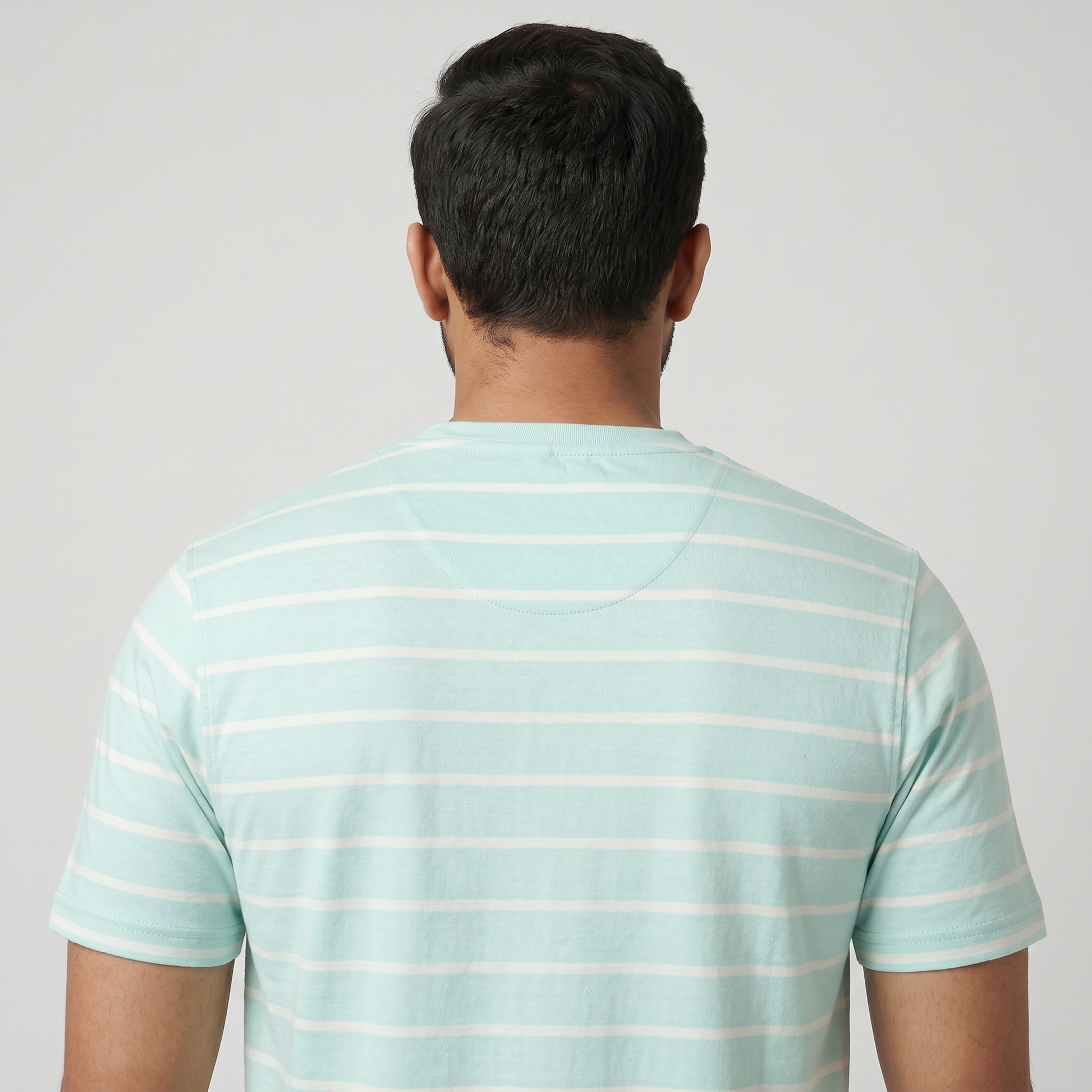 Striped Crew Neck Graphitee