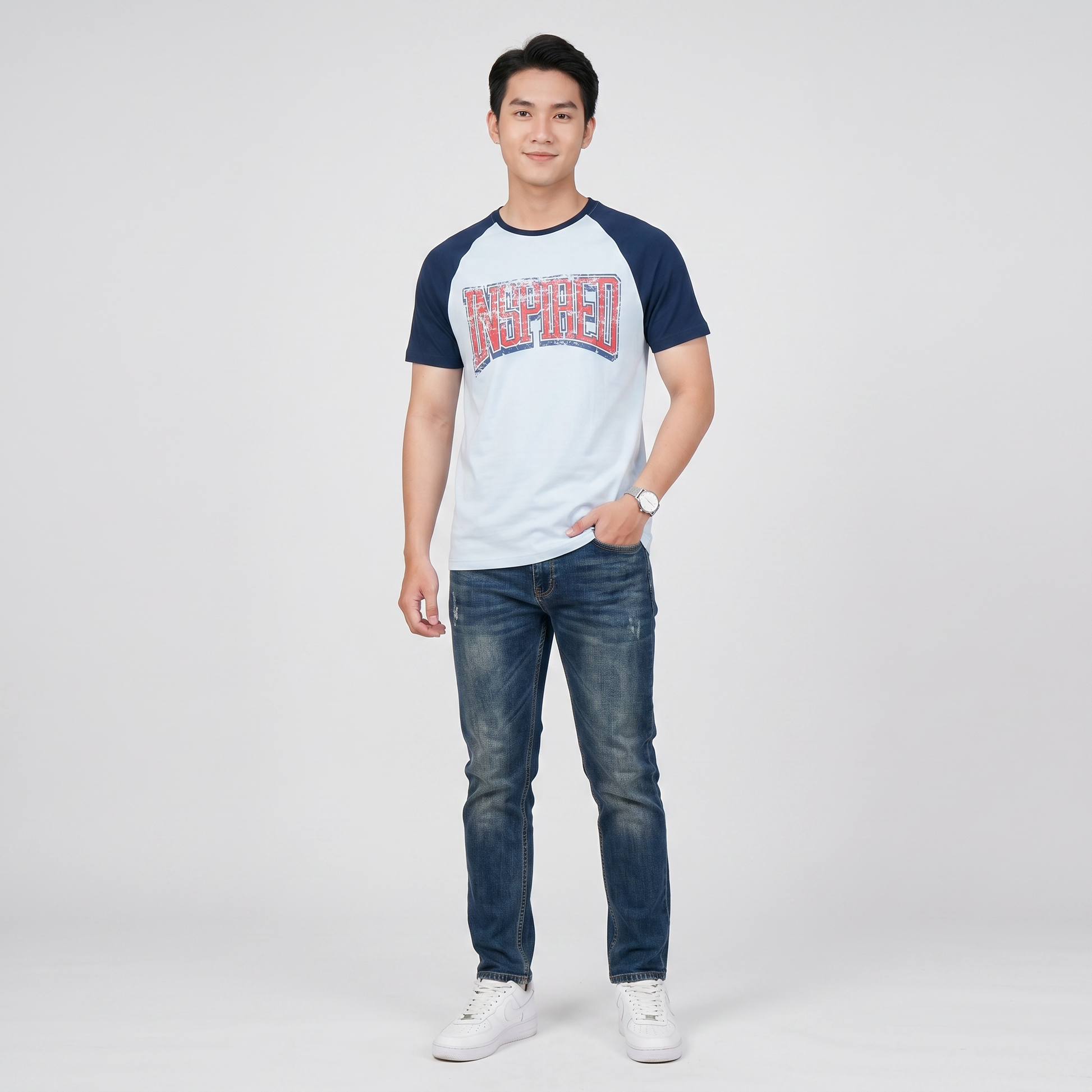 Cotton Graphic Crew Neck T-Shirt