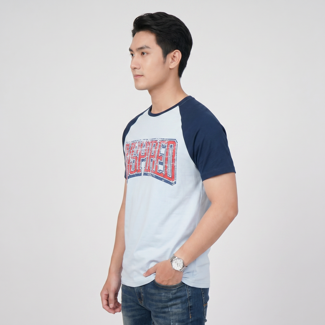 Cotton Graphic Crew Neck T-Shirt