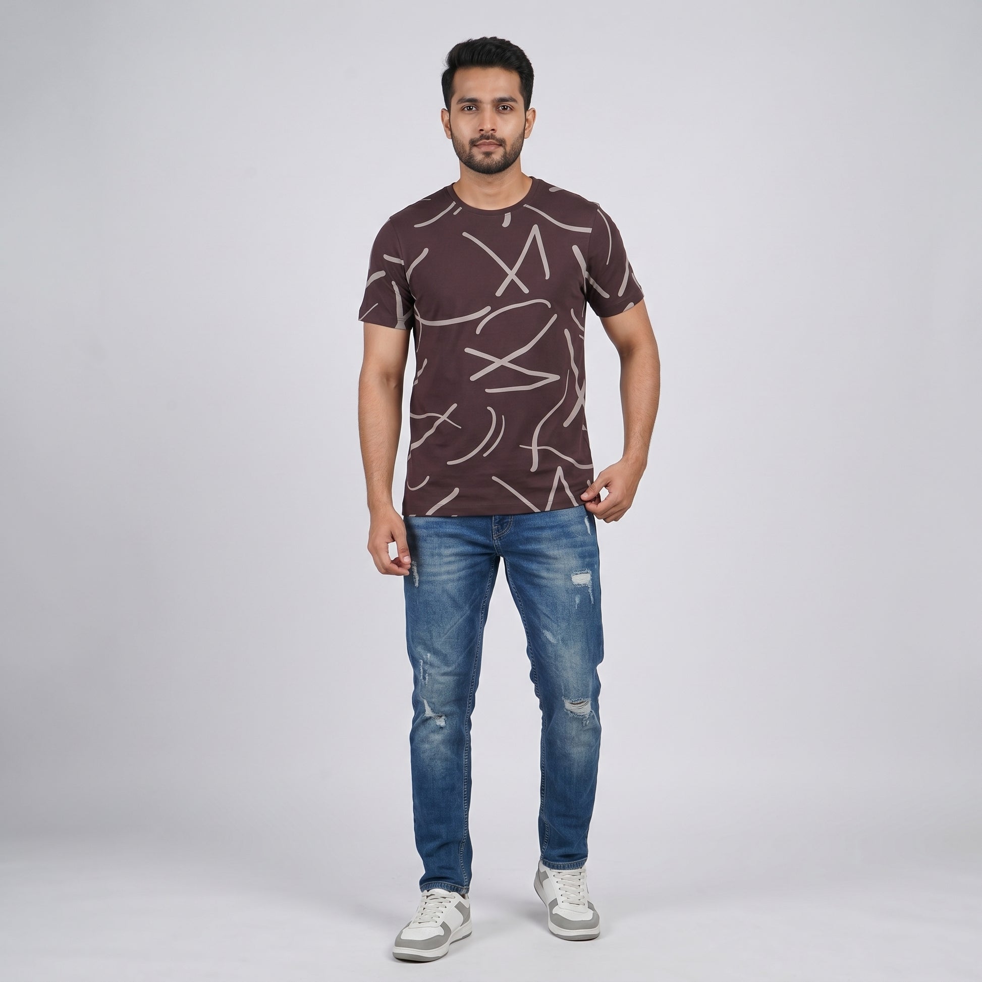 Cotton Crew Neck Graphitee