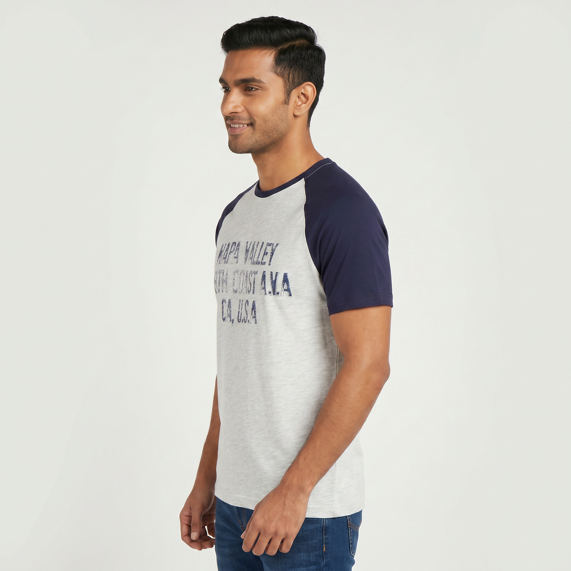 Cotton Crew Neck Graphitee