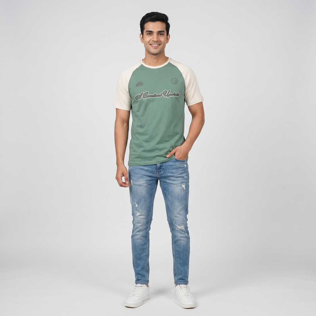 Cotton Crew Neck Graphitee