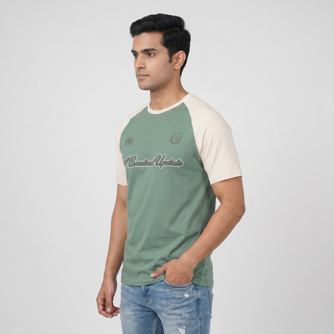 Cotton Crew Neck Graphitee