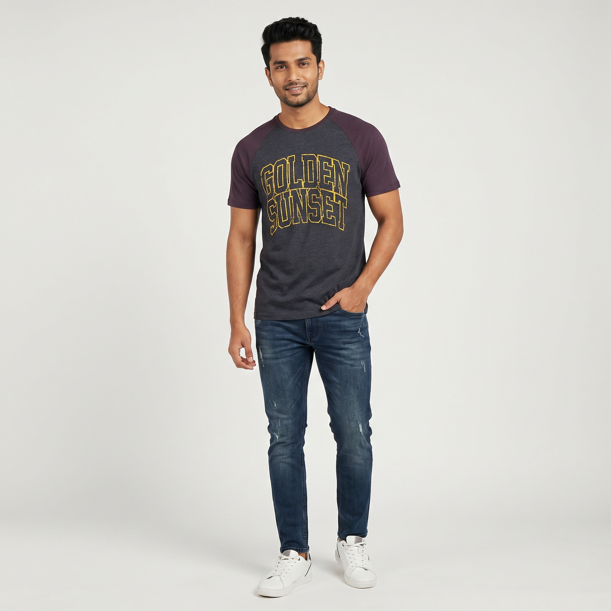 Cotton Graphic Crew Neck T-Shirt