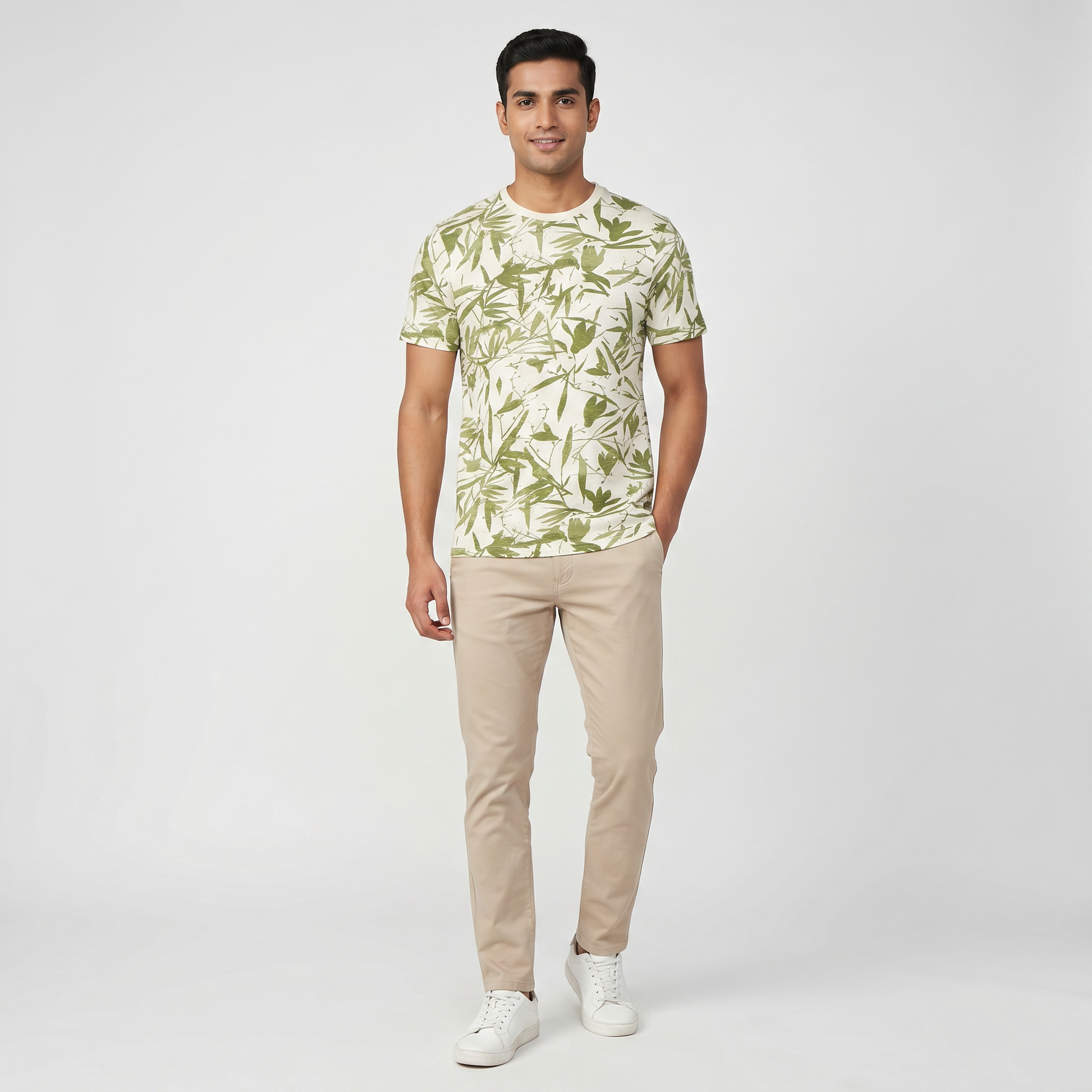 Cotton Graphic Crew Neck T-Shirt