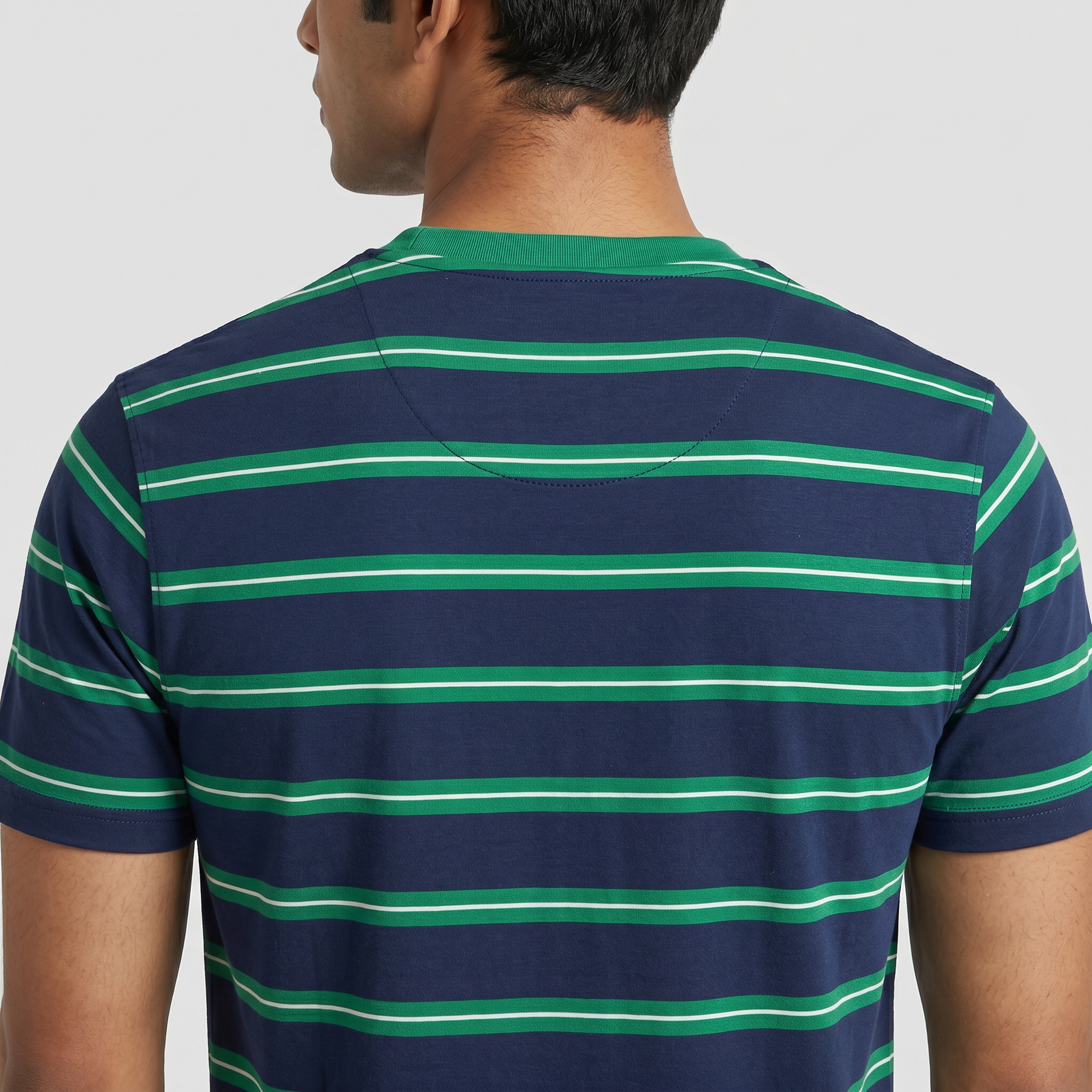 Striped Crew Neck Graphitee