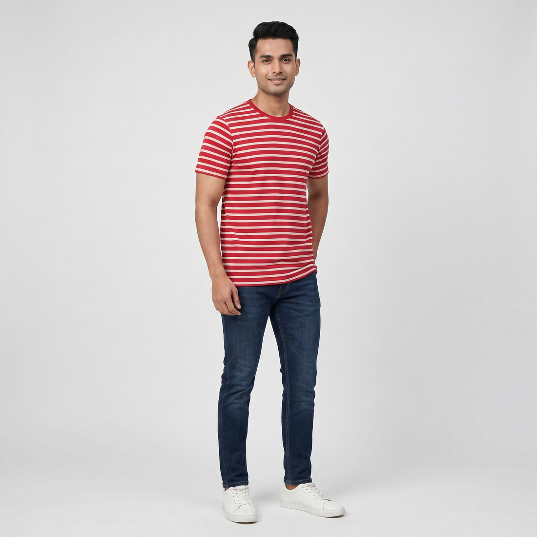 Striped Crew Neck T-Shirt