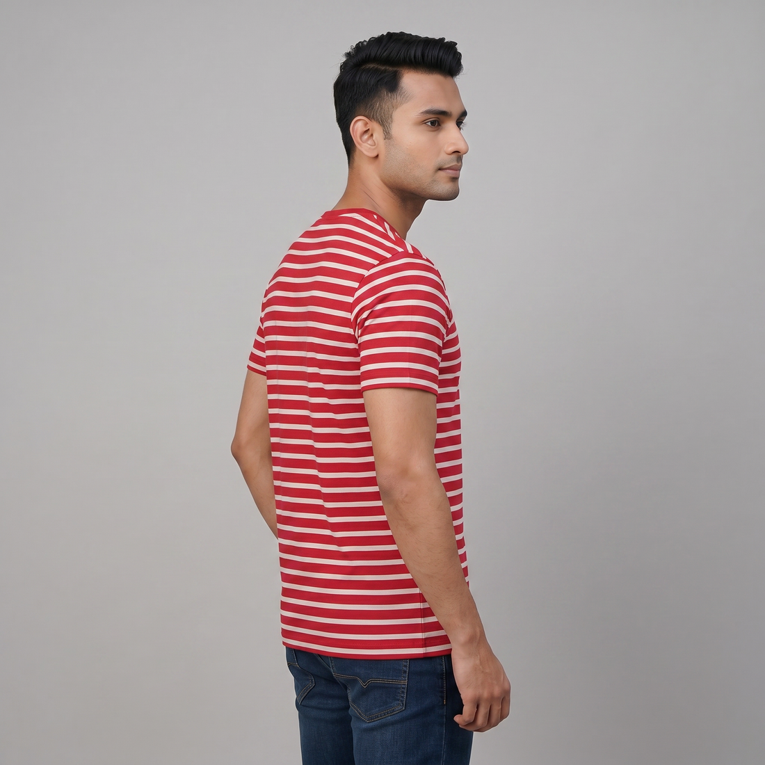 Striped Crew Neck T-Shirt