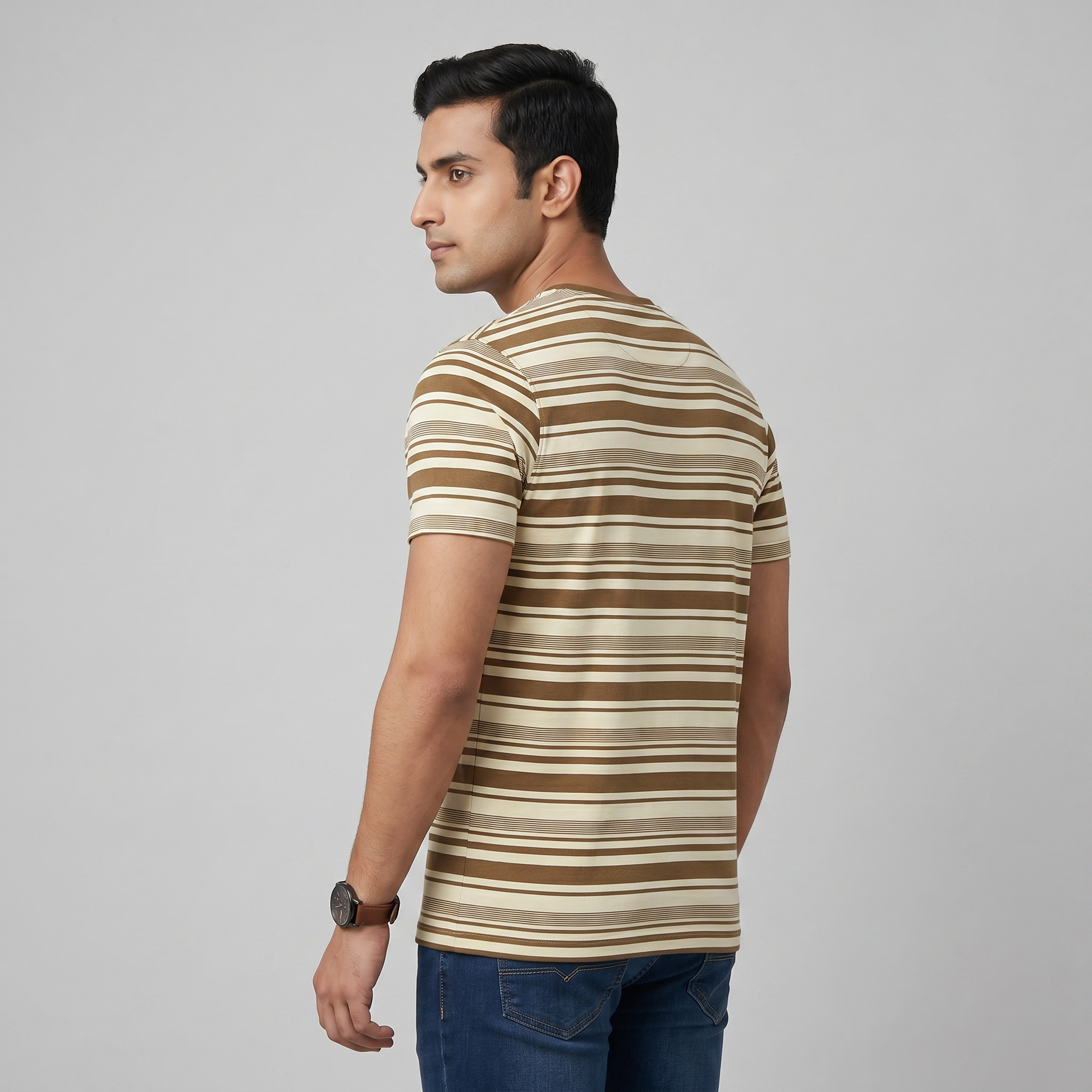 Striped Crew Neck T-Shirt