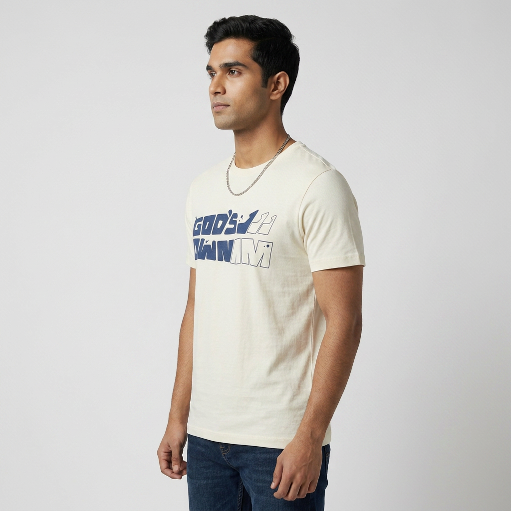 Cotton Crew Neck Graphitee