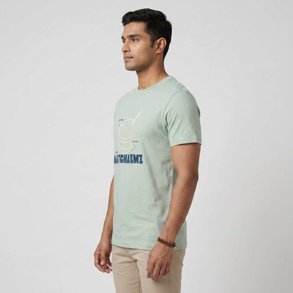 Cotton Crew Neck Graphitee