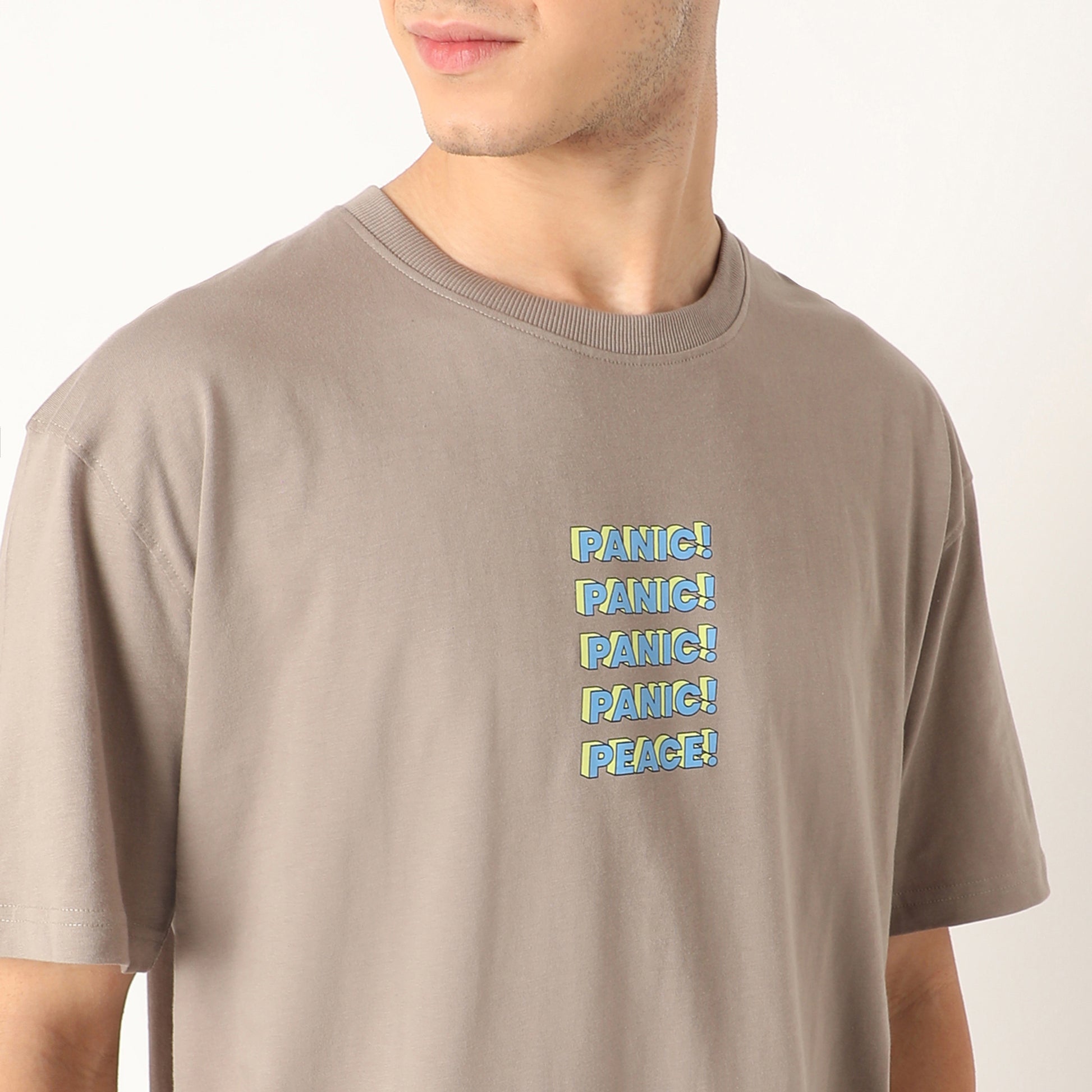 Oversized Slogan Modern Street Graphic T-Shirt