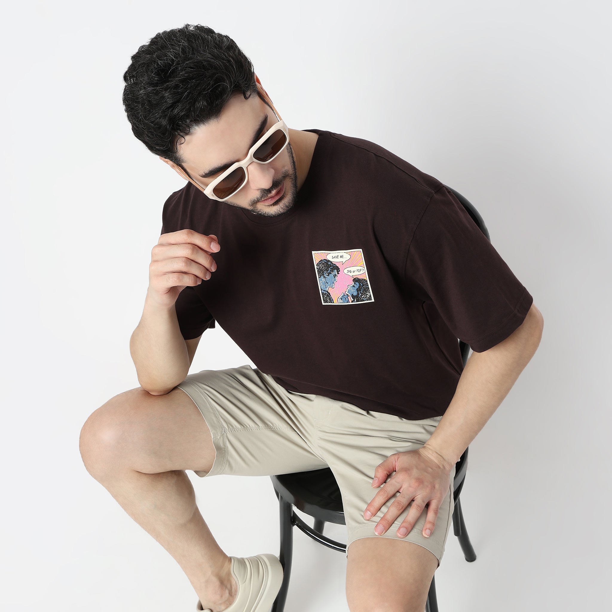 Oversize Graphic Crew Neck T-Shirt