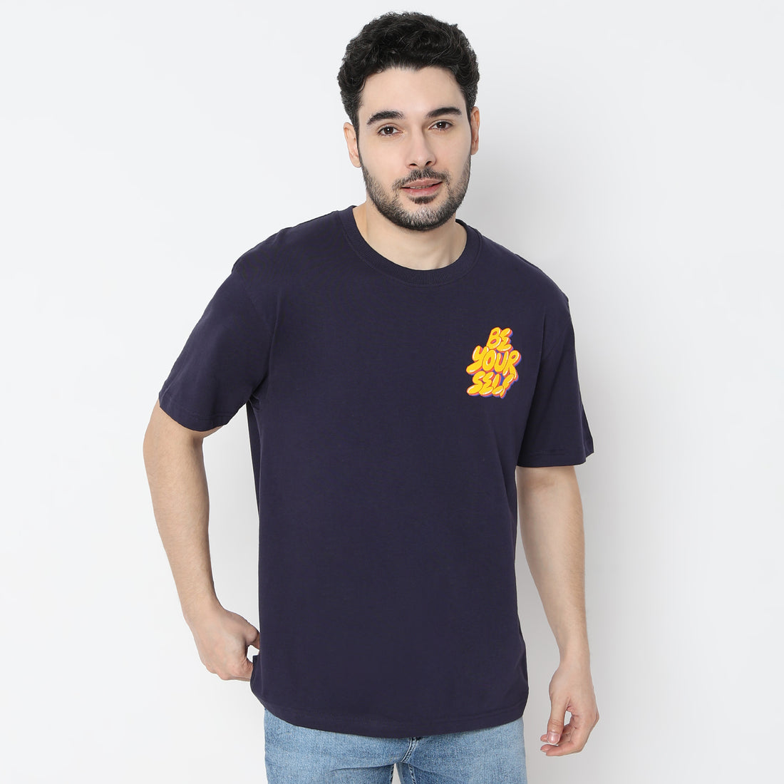 Oversize Graphic Crew Neck T-Shirt